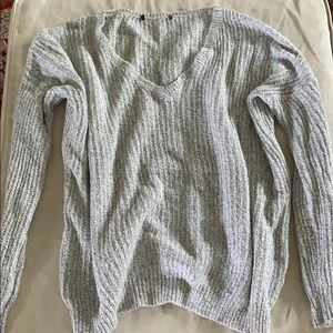 gray sweater